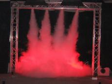 Schnell und lautsark verbreitet sich der Co2-Nebel